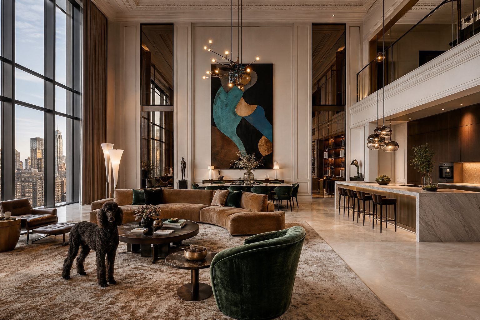 Luxury double height living space